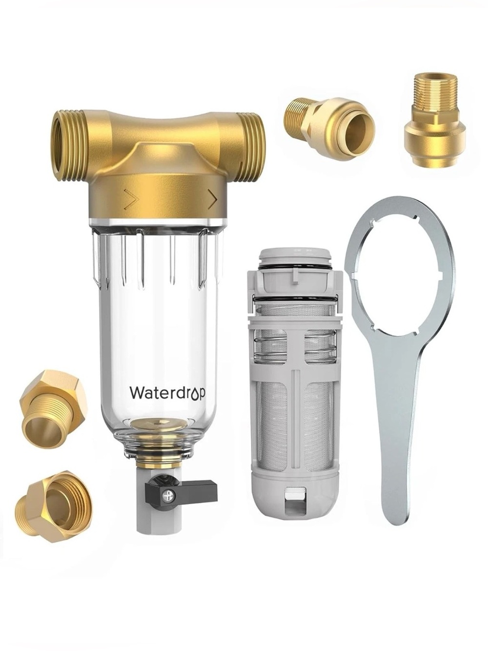 Waterdrop Backwash Spin Down Sediment Filter Whole House Pre-Filtration System
